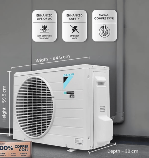 Daikin 1.5 Ton 5 Star Inverter Split AC (Copper, PM 2.5 Filter, 2022 Model, MTKM50U, White) - Image 3